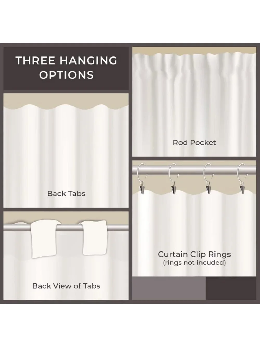 Chic Red Ticking Stripe Café Curtains, Set of 2, 36
